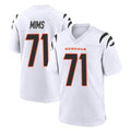 Punc C.Bengals #71 Amarius Mims Player White Home Game Stitched Jerseys