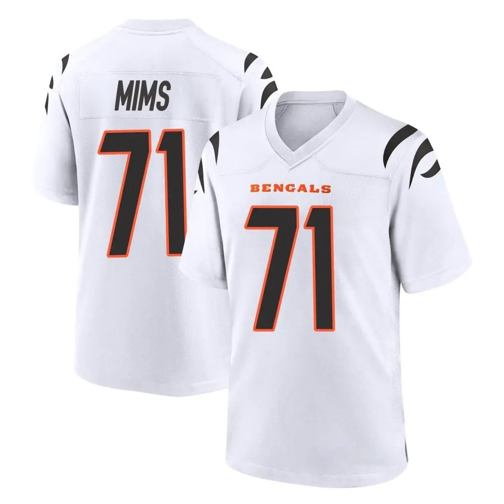 Punc C.Bengals #71 Amarius Mims Player White Home Game Stitched Jerseys