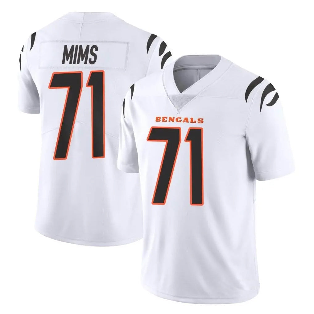 Punc C.Bengals #71 Amarius Mims Player White Vapor Untouchable Limited Home Game Stitched Jerseys