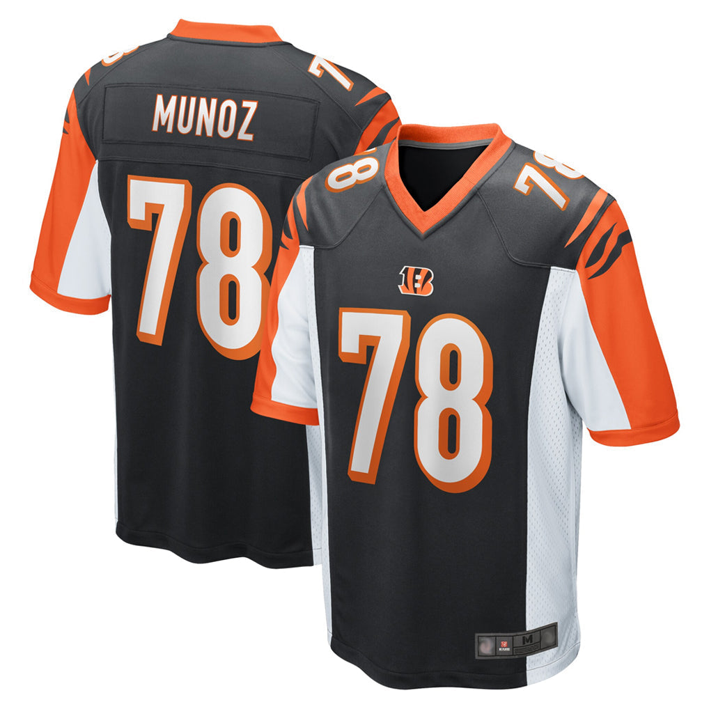 Punc C.Bengals #78 Anthony Munoz Player Black Alternate Home Game Stitched Jerseys