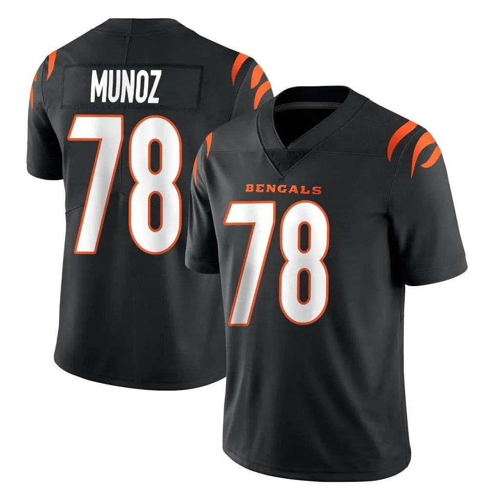 Punc C.Bengals #78 Anthony Munoz Player Black Vapor Untouchable Limited Home Game Stitched Jerseys