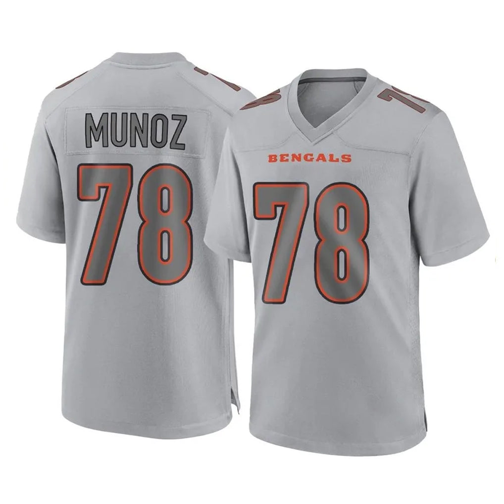 Punc C.Bengals #78 Anthony Munoz Player Gray Atmosphere Fashion Game Stitched Jerseys