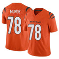 Punc C.Bengals #78 Anthony Munoz Player Orange Vapor F.U.S.E. Limited Home Game Stitched Jerseys