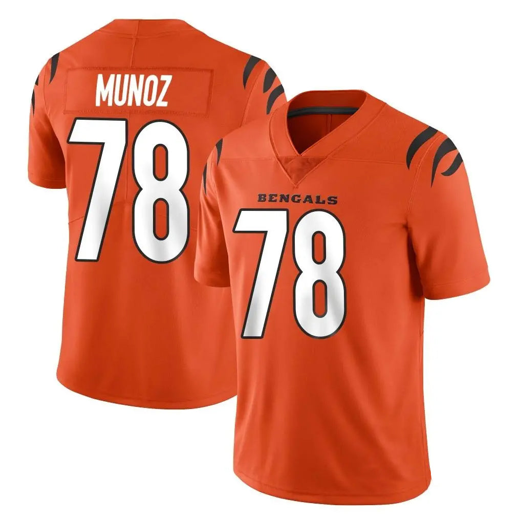 Punc C.Bengals #78 Anthony Munoz Player Orange Vapor Untouchable Limited Home Game Stitched Jerseys