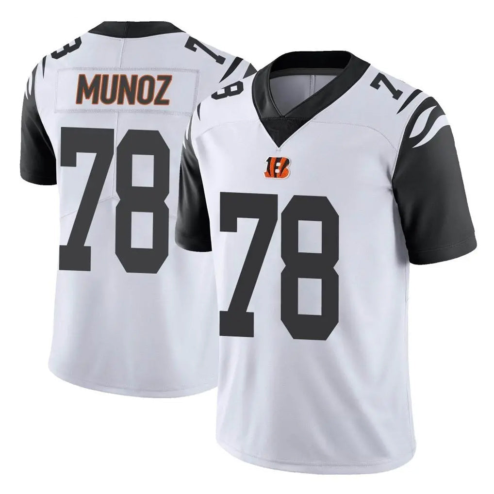 Punc C.Bengals #78 Anthony Munoz Player White Color Rush Vapor Untouchable Limted Home Game Stitched Jerseys