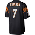 Punc C.Bengals #7 Boomer Esiason Mitchell & Ness Black Legacy Replica Stitched Jerseys