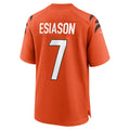 Punc C.Bengals #7 Boomer Esiason Orange Retired Player Alternate Game Stitched Jerseys