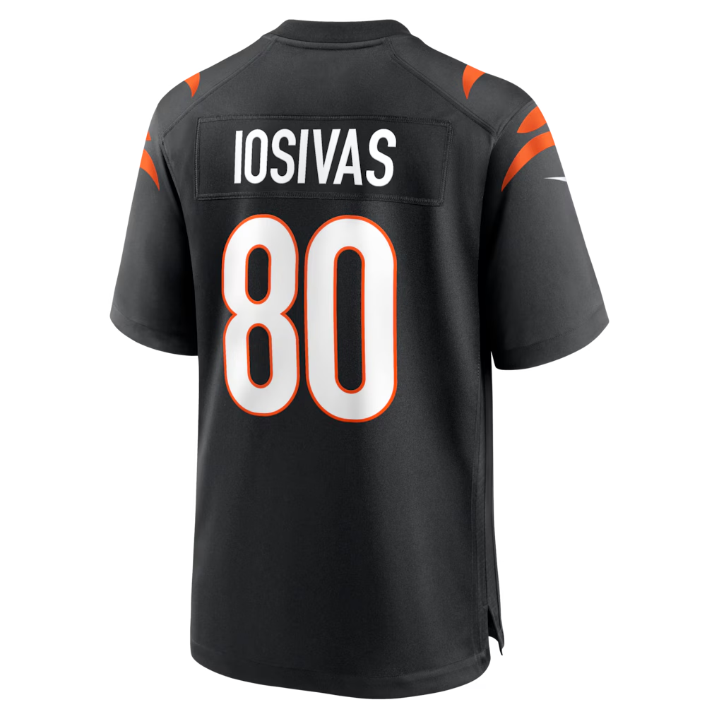 Punc C.Bengals #80 Andrei Iosivas Black Team Game Stitched Jerseys