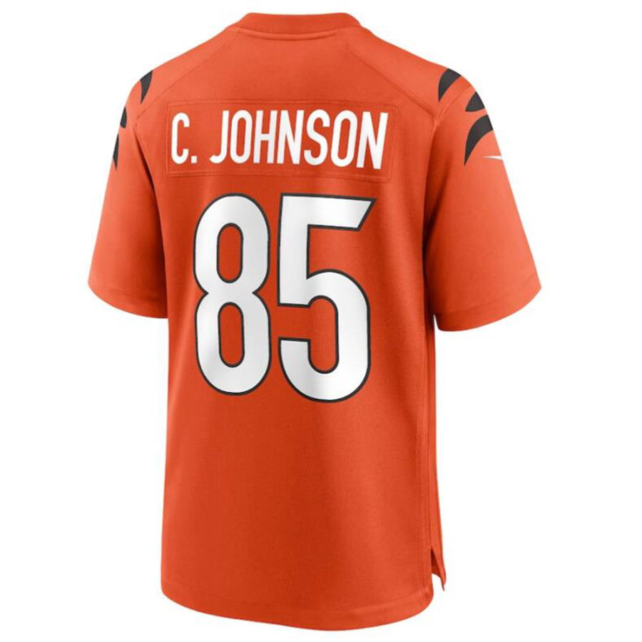 Punc C.Bengals #85 Chad Johnson Orange Retired Player Alternate Game Jersey American Stitched Jerseys