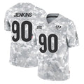 Punc C.Bengals #90 Kris Jenkins Jr Player Arctic Camo Salute to Service Limited Stitched Jerseys