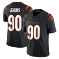 Punc C.Bengals #90 Kris Jenkins Jr Player Black Vapor F.U.S.E. Limited Home Game Stitched Jerseys