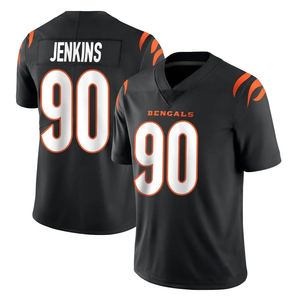 Punc C.Bengals #90 Kris Jenkins Jr Player Black Vapor Untouchable Limited Home Game Stitched Jerseys