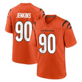 Punc C.Bengals #90 Kris Jenkins Jr Player Orange Home Game Stitched Jerseys