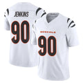 Punc C.Bengals #90 Kris Jenkins Jr Player White Vapor F.U.S.E. Limited Home Game Stitched Jerseys