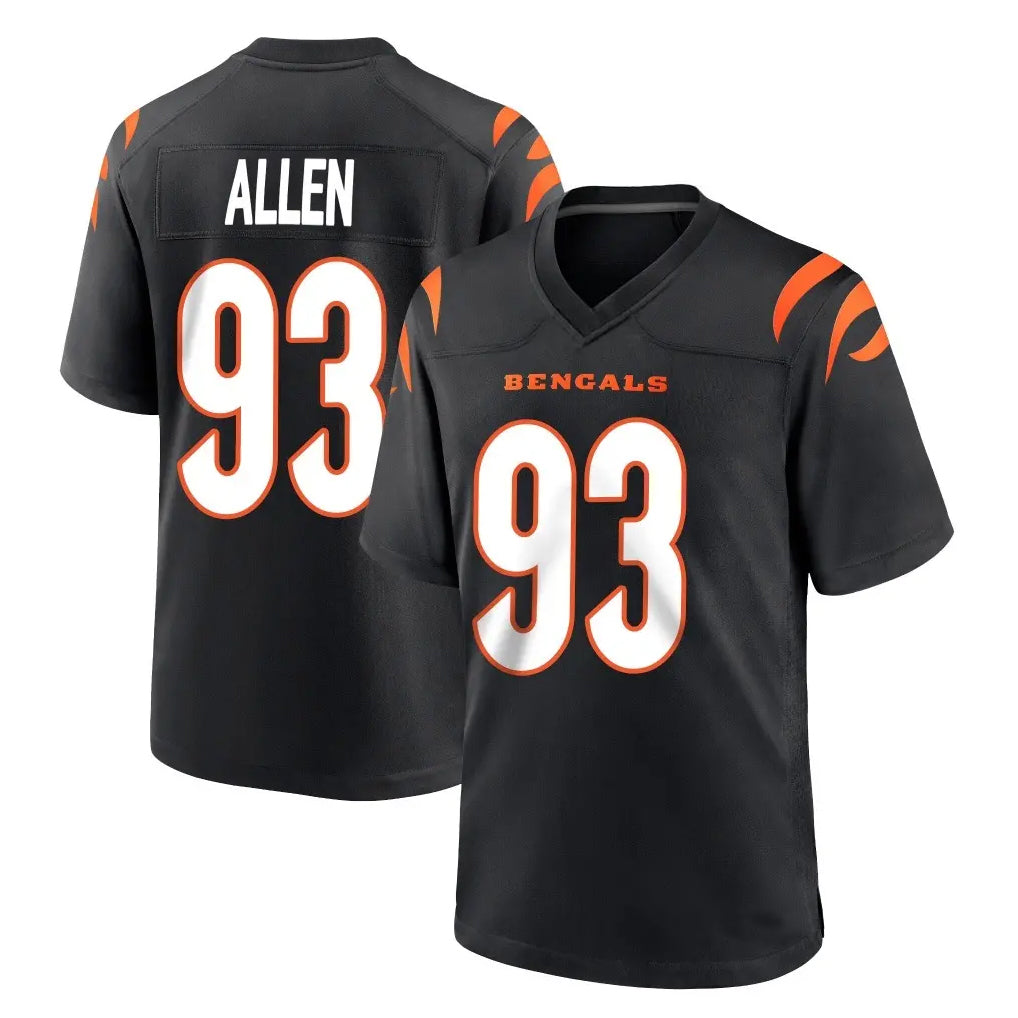 Punc C.Bengals #93 Jonathan Allen Player Black Home Game Stitched Jerseys