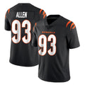 Punc C.Bengals #93 Jonathan Allen Player Black Vapor Untouchable Limited Home Game Stitched Jerseys