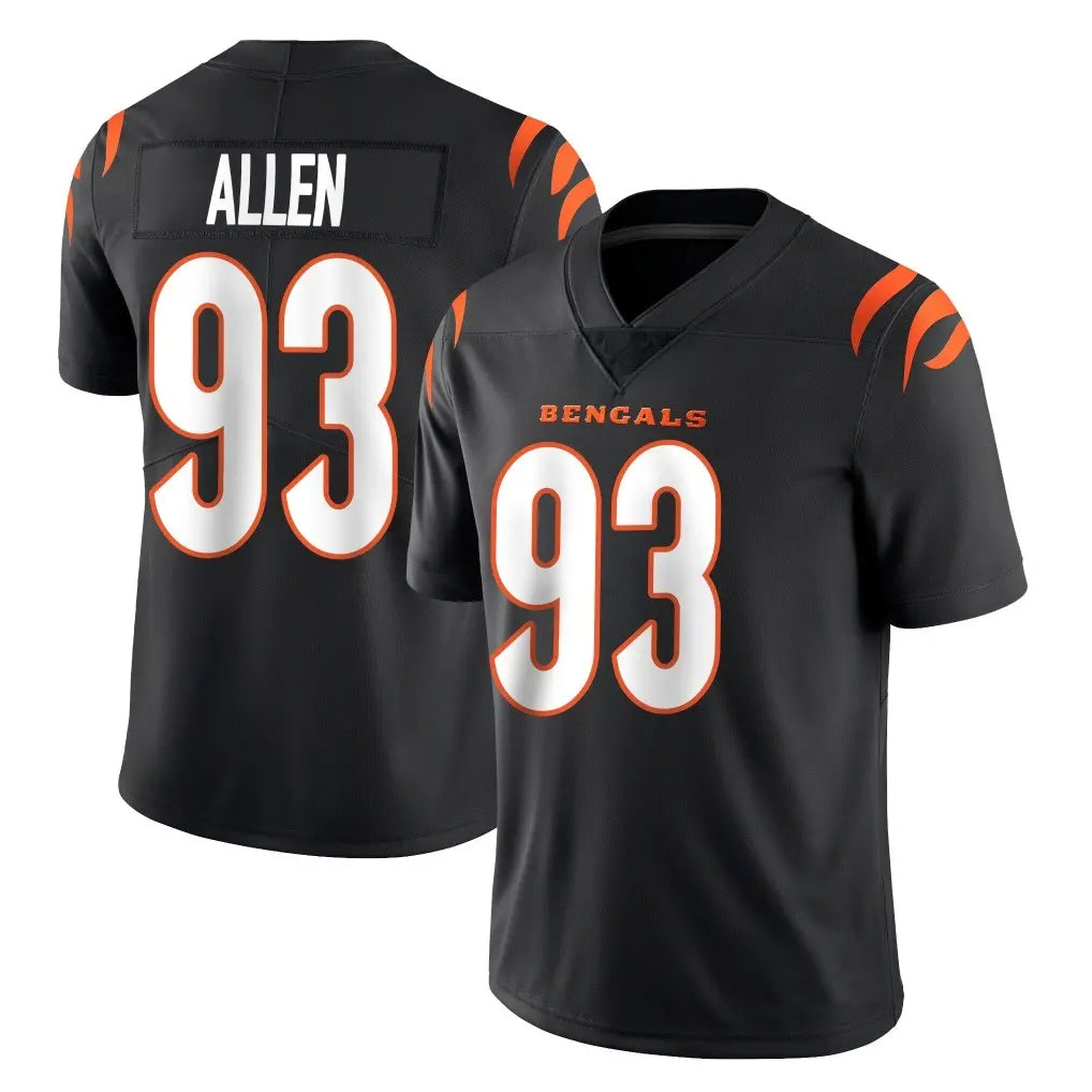 Punc C.Bengals #93 Jonathan Allen Player Black Vapor Untouchable Limited Home Game Stitched Jerseys