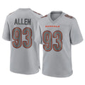 Punc C.Bengals #93 Jonathan Allen Player Gray Atmosphere Fashion Game Stitched Jerseys