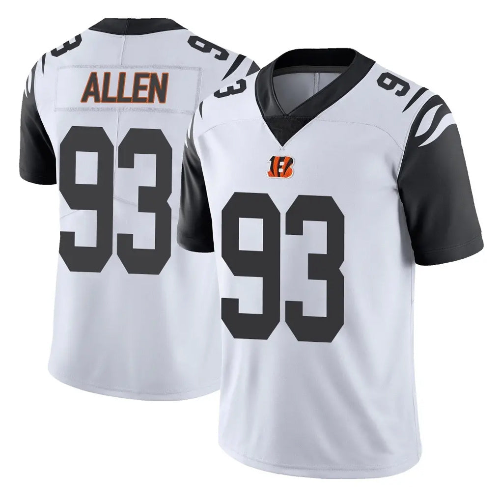 Punc C.Bengals #93 Jonathan Allen Player White Color Rush Vapor Untouchable Limted Home Game Stitched Jerseys