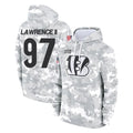Punc C.Bengals #97 Dexter Lawrence II Player Arctic Camo Salute to Service Pullover Hoodie Limited Stitched Jerseys