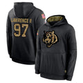 Punc C.Bengals #97 Dexter Lawrence II Player Black Salute to Service Pullover Hoodies Limited Stitched Jerseys