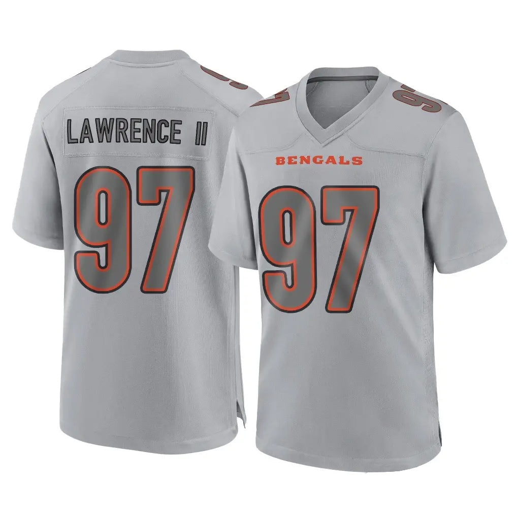 Punc C.Bengals #97 Dexter Lawrence II Player Gray Atmosphere Fashion Game Stitched Jerseys