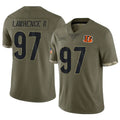 Punc C.Bengals #97 Dexter Lawrence II Player Olive Salute to Service Limited Game Stitched Jerseys
