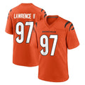Punc C.Bengals #97 Dexter Lawrence II Player Orange Home Game Stitched Jerseys