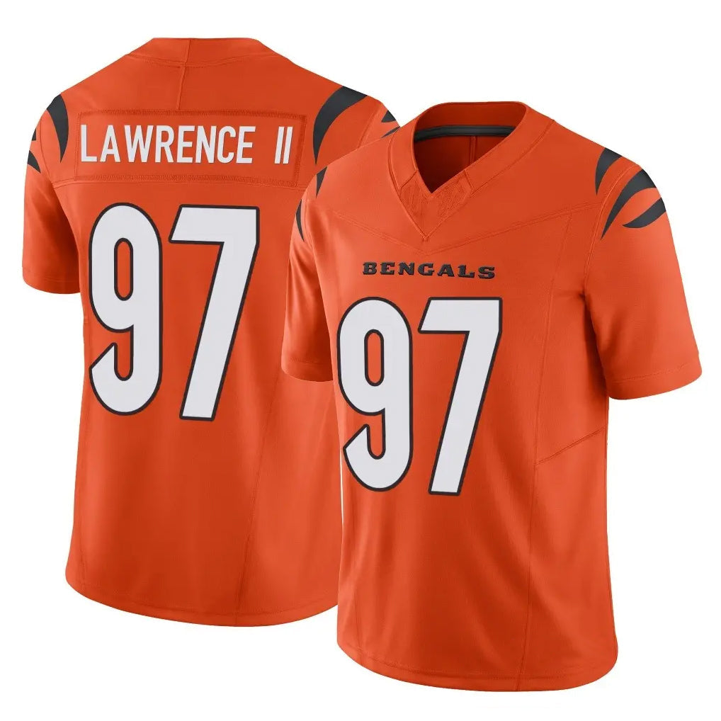 Punc C.Bengals #97 Dexter Lawrence II Player Orange Vapor F.U.S.E. Limited Home Game Stitched Jerseys