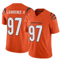 Punc C.Bengals #97 Dexter Lawrence II Player Orange Vapor F.U.S.E. Limited Home Game Stitched Jerseys