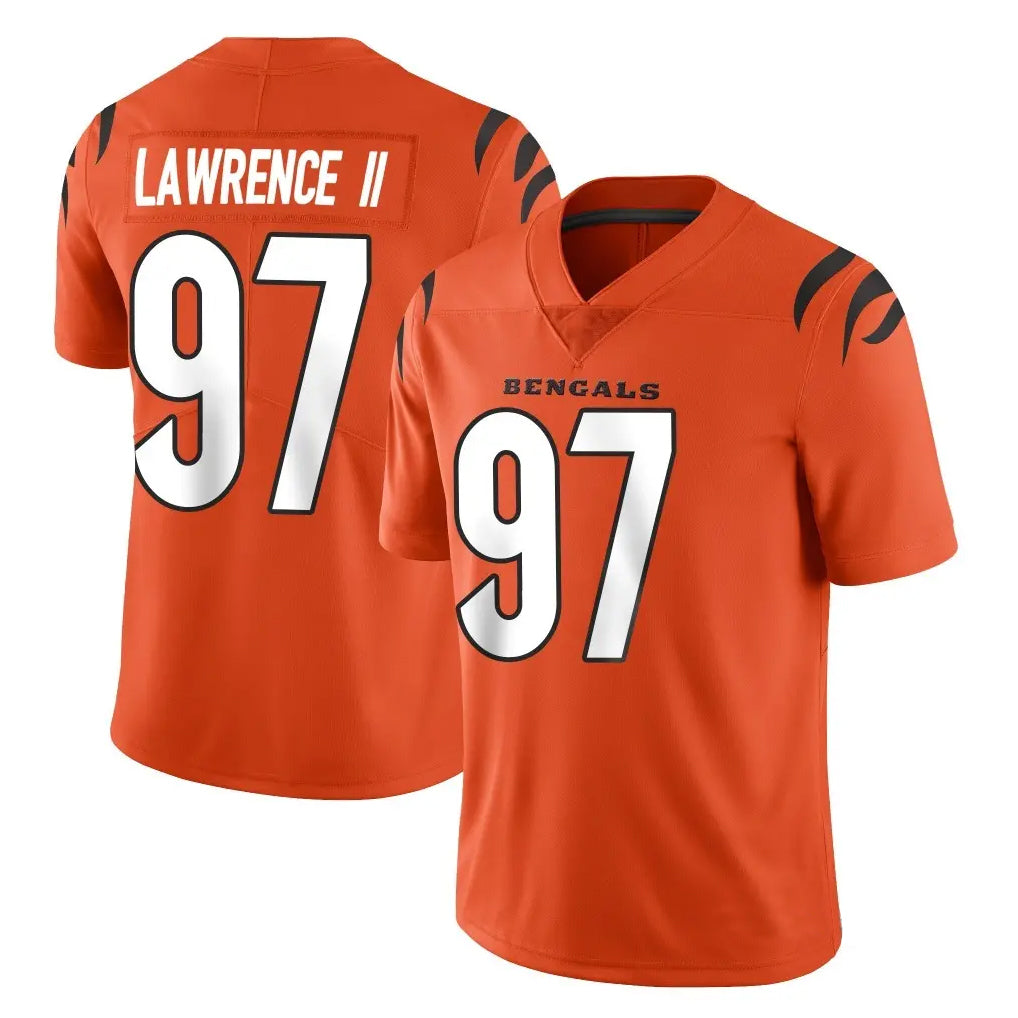 Punc C.Bengals #97 Dexter Lawrence II Player Orange Vapor Untouchable Limited Home Game Stitched Jerseys