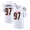Punc C.Bengals #97 Dexter Lawrence II Player White Home Game Stitched Jerseys