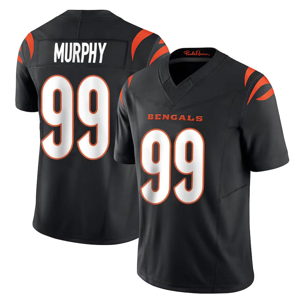 Punc C.Bengals #99 Myles Murphy Player Black Vapor F.U.S.E. Limited Home Game Stitched Jerseys