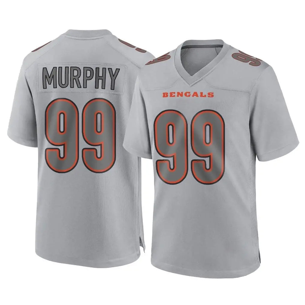 Punc C.Bengals #99 Myles Murphy Player Gray Atmosphere Fashion Game Stitched Jerseys