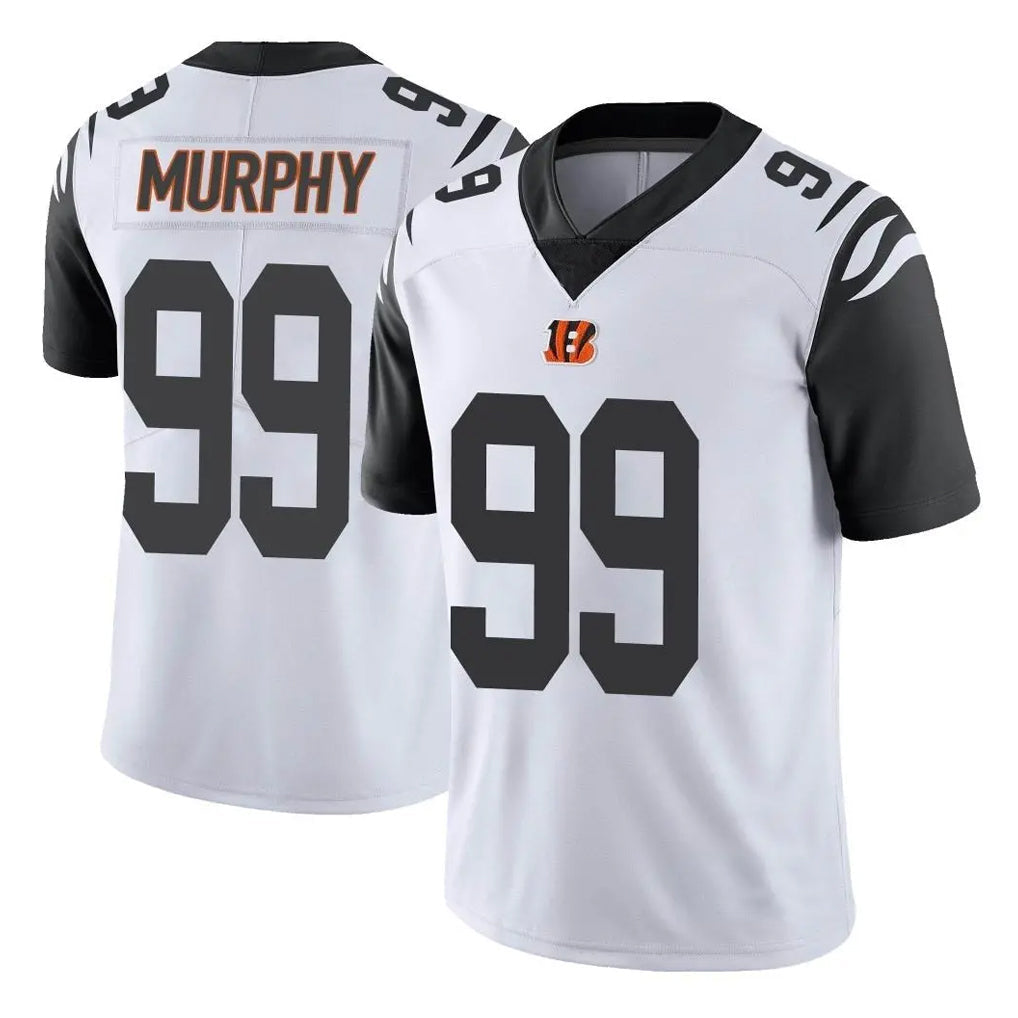 Punc C.Bengals #99 Myles Murphy Player White Color Rush Vapor Untouchable Limted Home Game Stitched Jerseys
