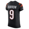 Punc C.Bengals #9 Joe Burrow Black Team Vapor F.U.S.E. Elite Stitched Jerseys