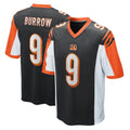 Punc C.Bengals #9 Joe Burrow Player Black Alternate Home Game Stitched Jerseys