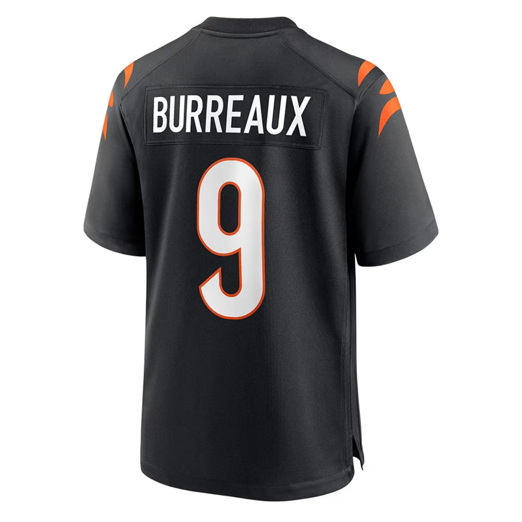 Punc C.Bengals #9 Joe Burrow Player Black Home Game Stitched Jerseys