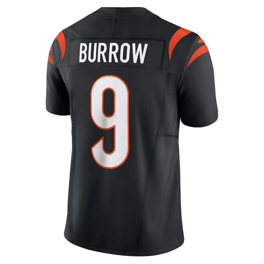 Punc C.Bengals #9 Joe Burrow Player Black Vapor F.U.S.E. Limited Stitched Jerseys