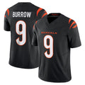 Punc C.Bengals #9 Joe Burrow Player Black Vapor F.U.S.E. Limited Home Game Stitched Jerseys