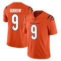 Punc C.Bengals #9 Joe Burrow Player Orange Vapor Untouchable Limited Home Game Stitched Jerseys