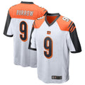 Punc C.Bengals #9 Joe Burrow Player White Alternate Game Home Stitched Jerseys