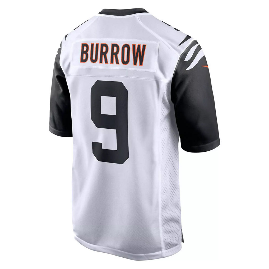 Punc C.Bengals #9 Joe Burrow Player White Alternate Home Game Stitched Jerseys