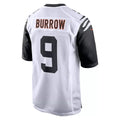 Punc C.Bengals #9 Joe Burrow Player White Alternate Home Game Stitched Jerseys