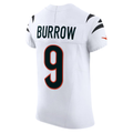 Punc C.Bengals #9 Joe Burrow White Vapor F.U.S.E. Elite Stitched Jerseys