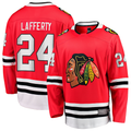 Punc C.Blackhawks #24 Sam Lafferty  Red Home Breakaway Jerseys