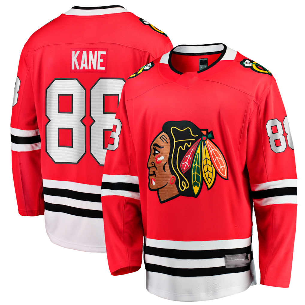 Punc C.Blackhawks #88 Patrick Kane Red Home Breakaway Jerseys