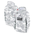 Punc C.Browns Arctic Camo Salute to Service Hoodies Limited Game Blank Player Stitched Jerseys