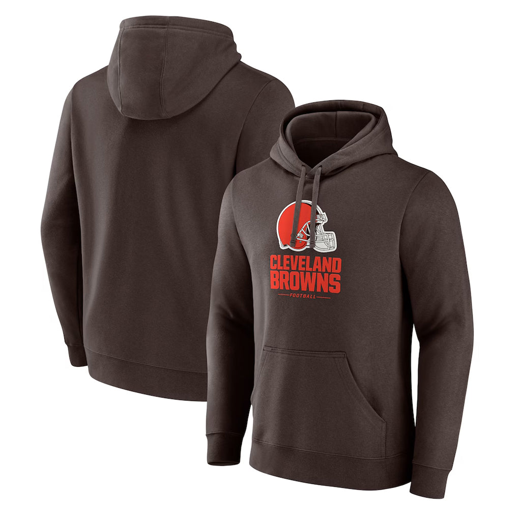 Punc C.Browns Brown Primetime Lockup Pullover Hoodie Blank Player Stitched Jerseys