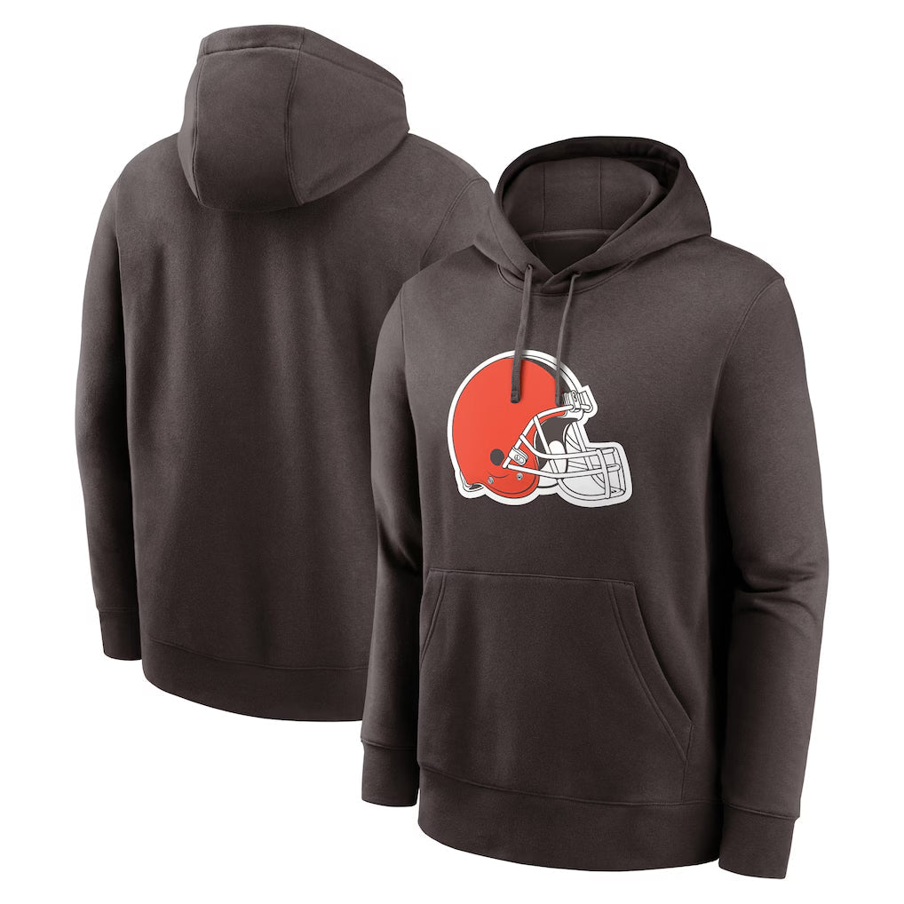 Punc C.Browns Brown Primetime Logo Hoodie Blank Player Limited Stitched Jerseys